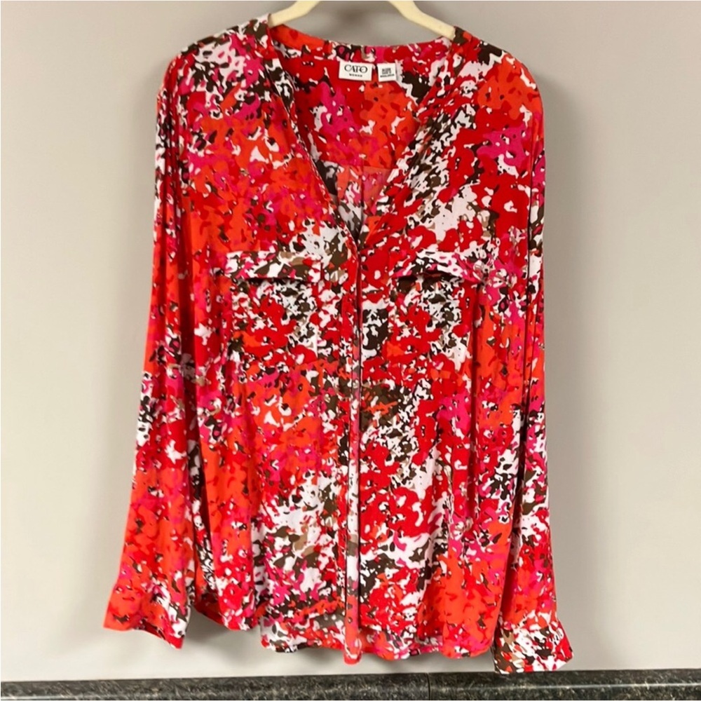 3/$15❤️ Cato colorful shirt 18/20w